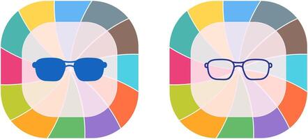 Glasses Icon Design vector