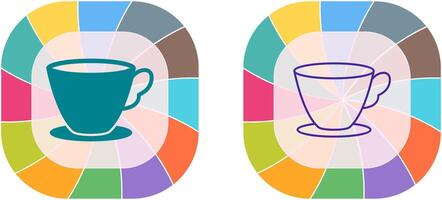 Tea Cup Icon Design vector