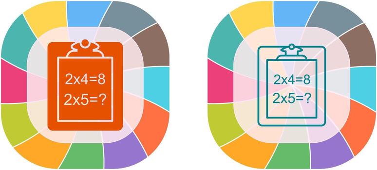 Unique Solving Question Icon Design vector