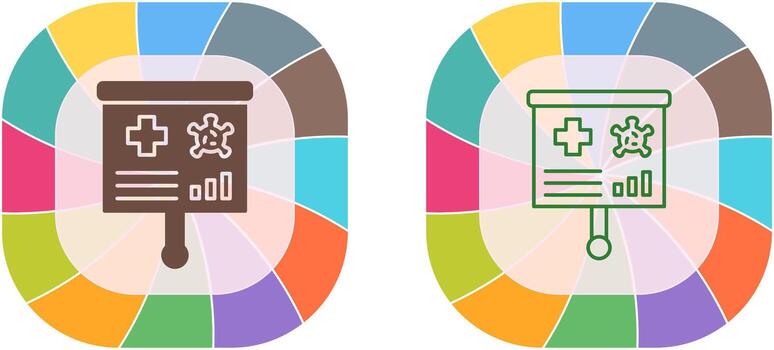 diseño de icono de presentación vector