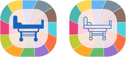 Hospital Bed Icon Design vector