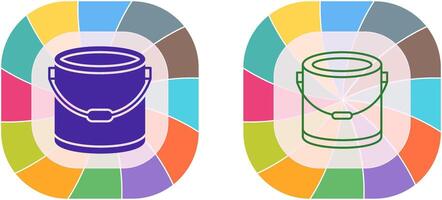 Paint Bucket Icon Design vector