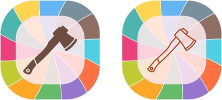 diseño de icono de hacha vector