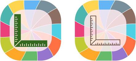 square Ruler Icon Design vector