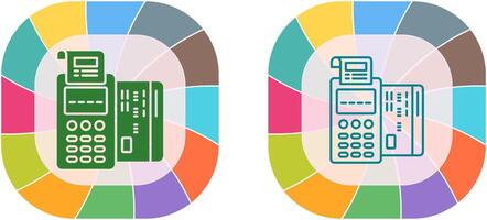 Pos Terminal Icon Design vector