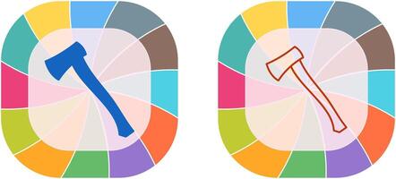 Wood Cutter Icon Design vector