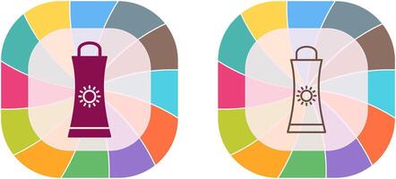 Sunblock Cream Icon Design vector