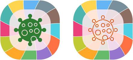 Virus Icon Design vector