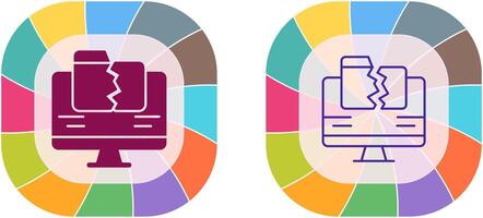 Data Loss Icon Design vector