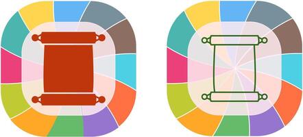 Scroll of Paper Icon Design vector