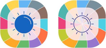 Sun Icon Design vector