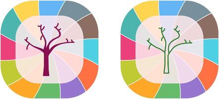 Tree with no Leaves Icon Design vector