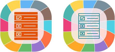 Ballot Paper Icon Design vector