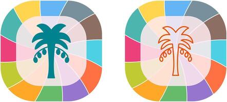 Coconut trees Icon Design vector