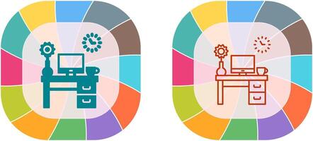 Work Table Icon Design vector