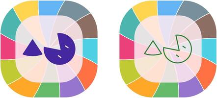 Pie Icon Design vector