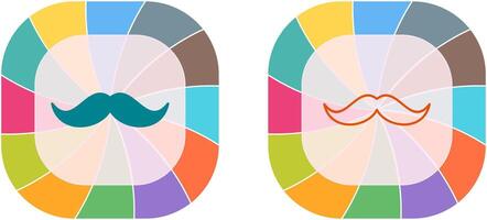 Moustache Icon Design vector
