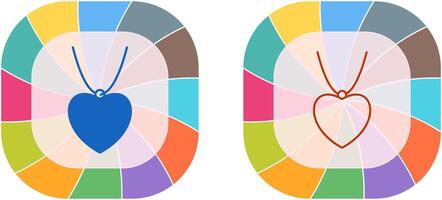 Locket Icon Design vector