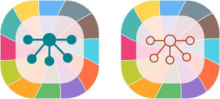 Nodes Icon Design vector