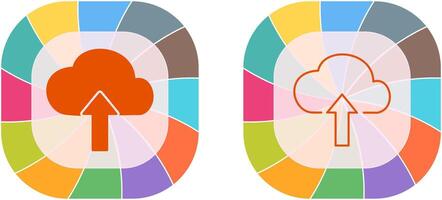 Upload to Cloud Icon Design vector