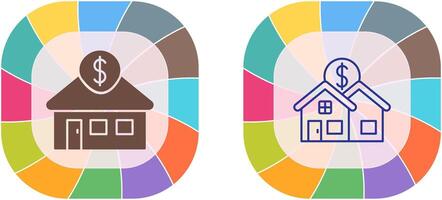 residencial icono diseño vector