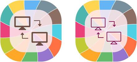 Sharing Systems Icon Design vector