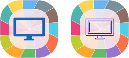 Monitor Icon Design vector