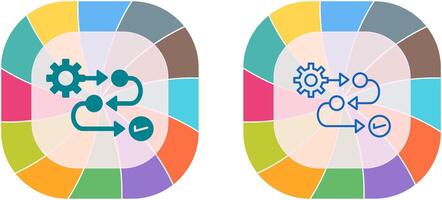 Process Icon Design vector