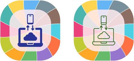 Data Transfer Icon Design vector