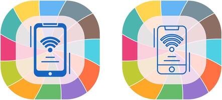 Wifi Signal Icon Design vector