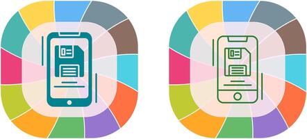 Backup File Icon Design vector