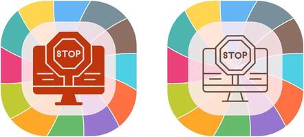 Stop Icon Design vector