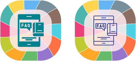 Faq Icon Design vector