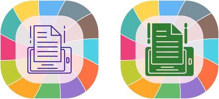 diseño de icono de prueba vector