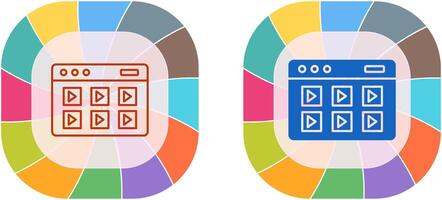 Online Course Icon Design vector