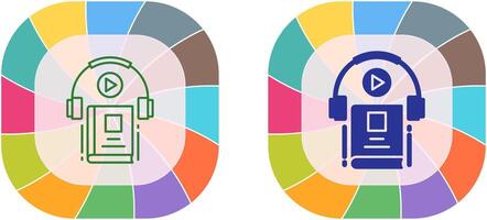 Audio Book Icon Design vector