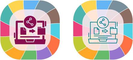 File Share Icon Design vector