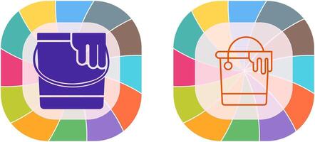 Paint Bucket Icon Design vector