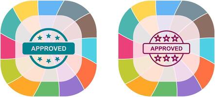 Approved Icon Design vector