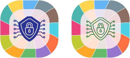 Cyber Security Icon Design vector