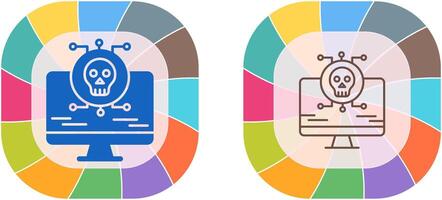 Virus Attack Icon Design vector