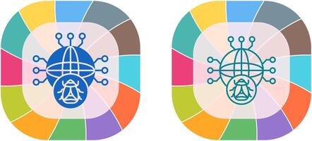 Global Malware Icon Design vector