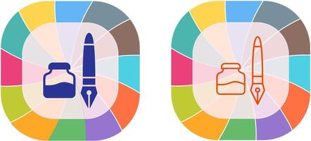 Ink and Pen Icon Design vector