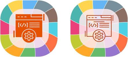 web desarrollo icono diseño vector