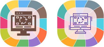 Update Icon Design vector