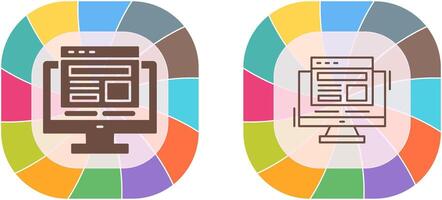 Adaptive Layout Icon Design vector