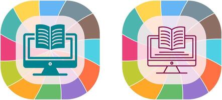 Digital Learning Icon Design vector
