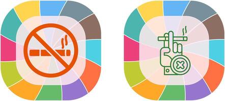 dejar de fumar icono diseño vector