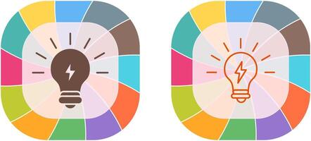 Light Bulb Icon Design vector