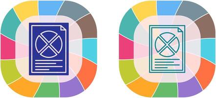 Pie Chart Icon Design vector